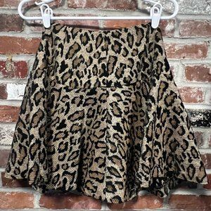 Free People Animal Print Skirt